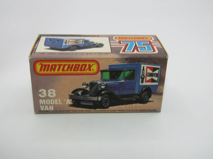 Matchbox Superfast 38E Model A Van Dark Amber Windows