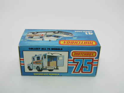 Matchbox Superfast No 41C Ambulance SMALL Ambulance Labels