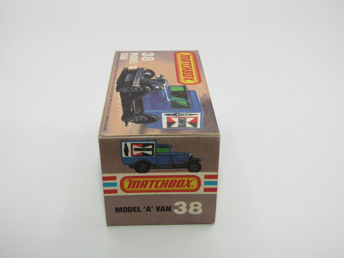 Matchbox Superfast 38E Model A Van Dark Amber Windows