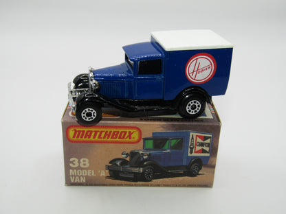 Matchbox Superfast 38E Model A Van HOOVER Promotional Issue Clear Windows