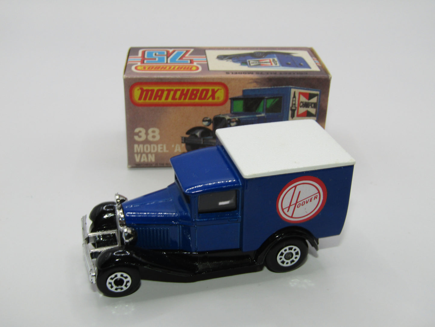 Matchbox Superfast 38E Model A Van HOOVER Promotional Issue Clear Windows