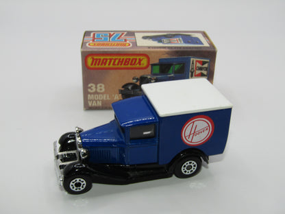 Matchbox Superfast 38E Model A Van HOOVER Promotional Issue Clear Windows
