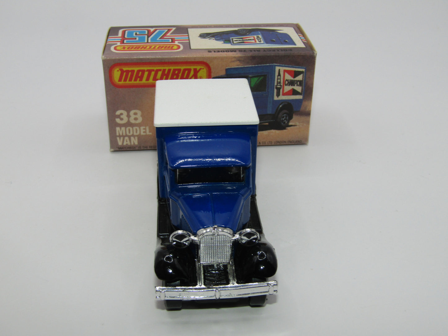 Matchbox Superfast 38E Model A Van HOOVER Promotional Issue Clear Windows