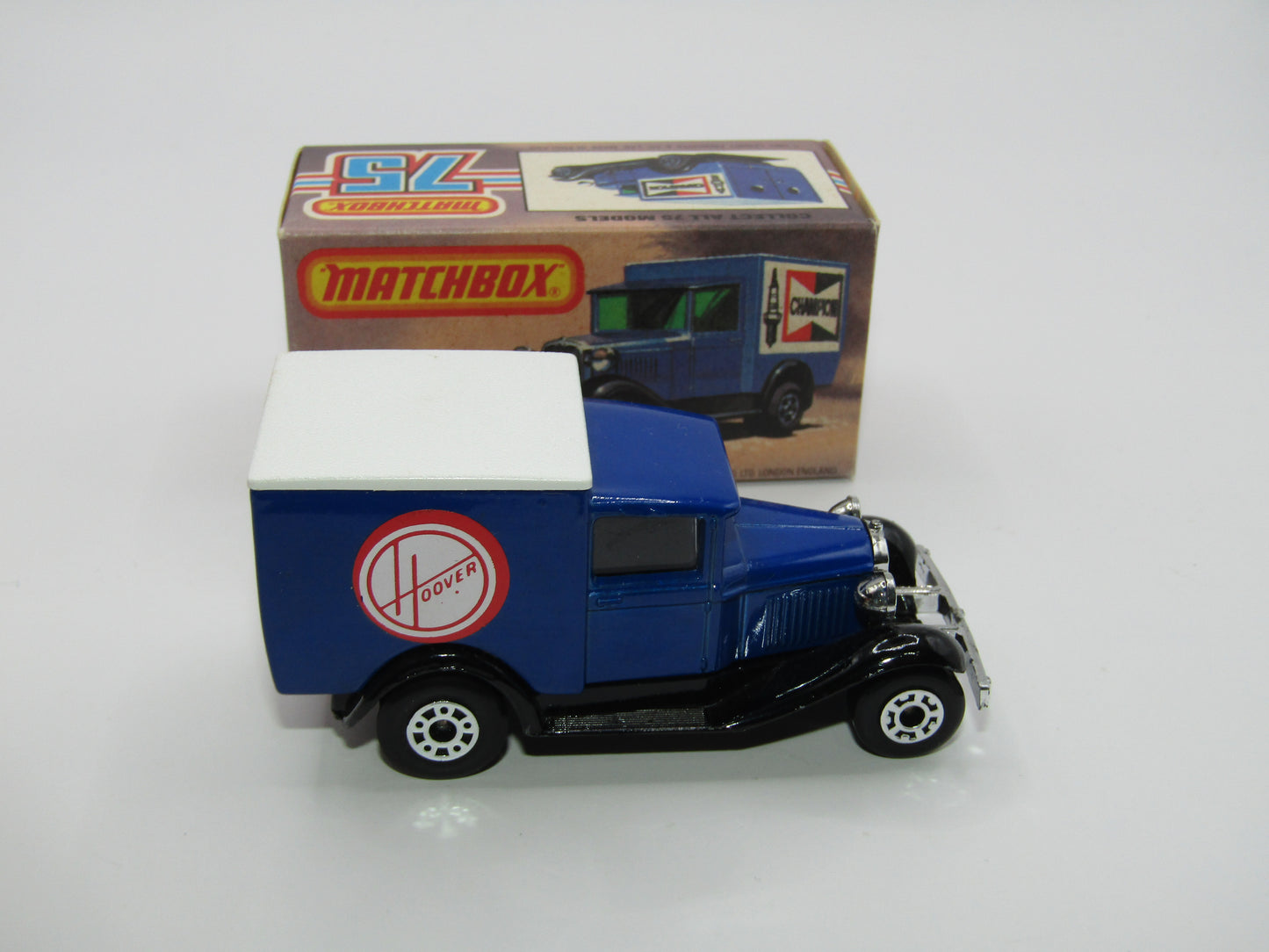 Matchbox Superfast 38E Model A Van HOOVER Promotional Issue Clear Windows