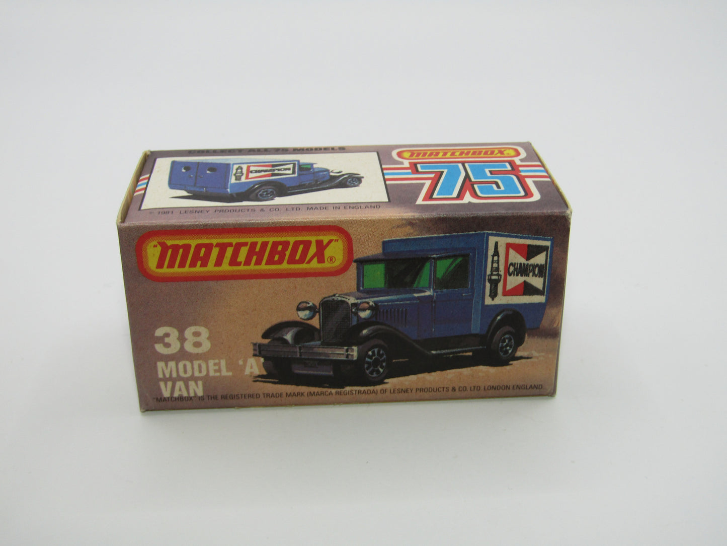 Matchbox Superfast 38E Model A Van HOOVER Promotional Issue Clear Windows