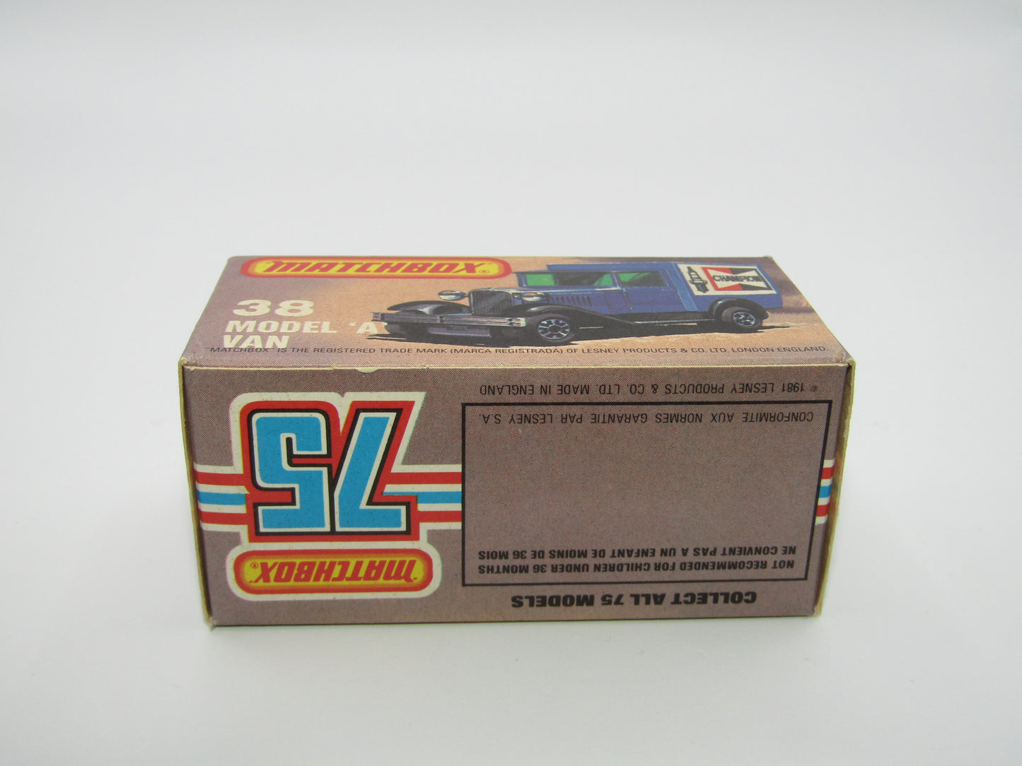 Matchbox Superfast 38E Model A Van HOOVER Promotional Issue Clear Windows