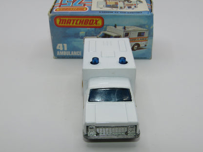 Matchbox Superfast No 41C Ambulance York Interstate Fair Code 3 Labels
