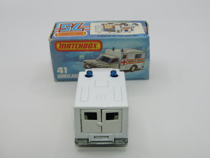 Matchbox Superfast No 41C Ambulance York Interstate Fair Code 3 Labels