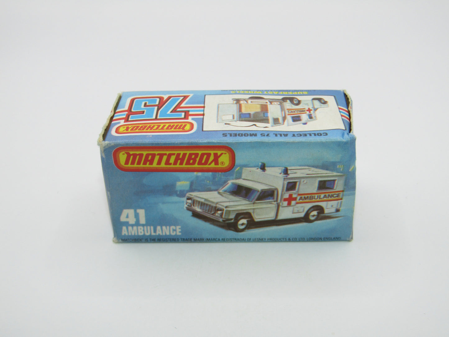 Matchbox Superfast No 41C Ambulance York Interstate Fair Code 3 Labels