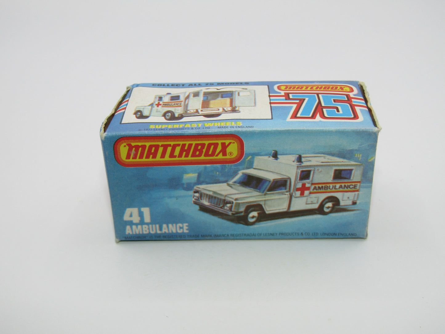 Matchbox Superfast No 41C Ambulance York Interstate Fair Code 3 Labels