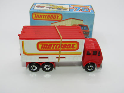 Matchbox Superfast No 42C Mercedes Container Truck RED WINDOWS Matchbox
