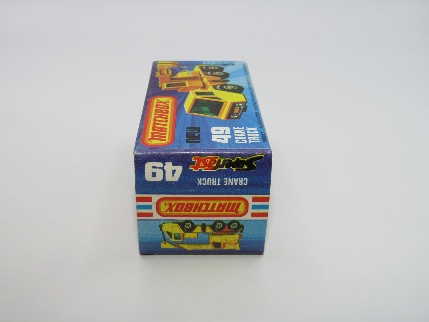 Matchbox Superfast 49C Crane Truck Yellow Black Arm Cat & A1 Crane Service