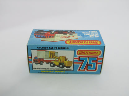 Matchbox Superfast No 42C Mercedes Container Truck RED WINDOWS Matchbox