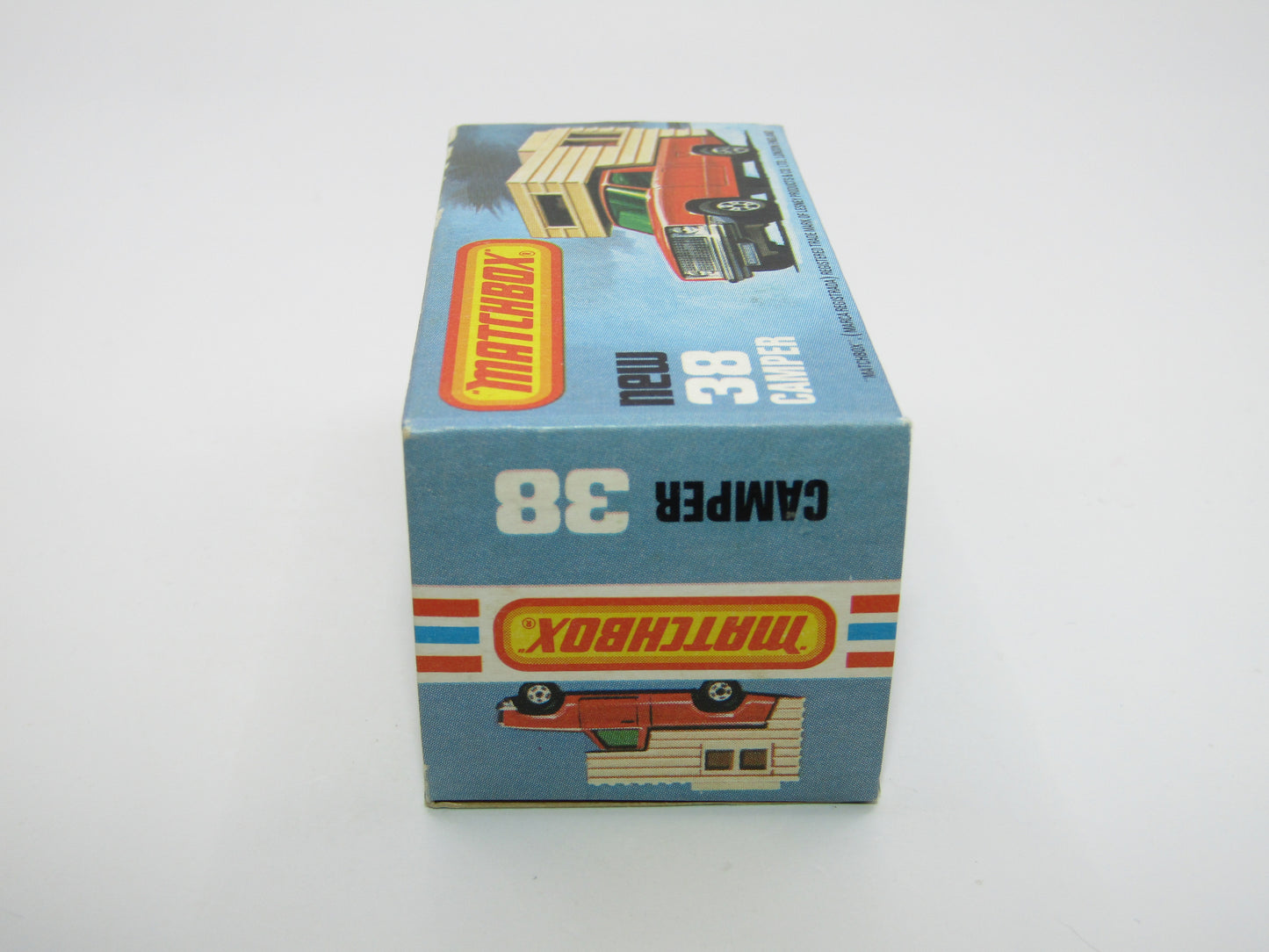 Matchbox Superfast 38D Camper Van BONE YELLOW Box, Green Windows