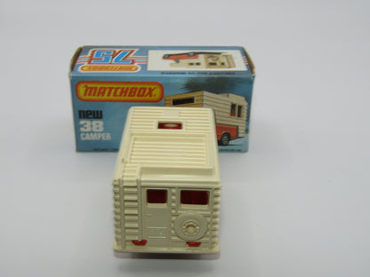 Matchbox Superfast 38D Camper Van VERY PALE GREEN Windows