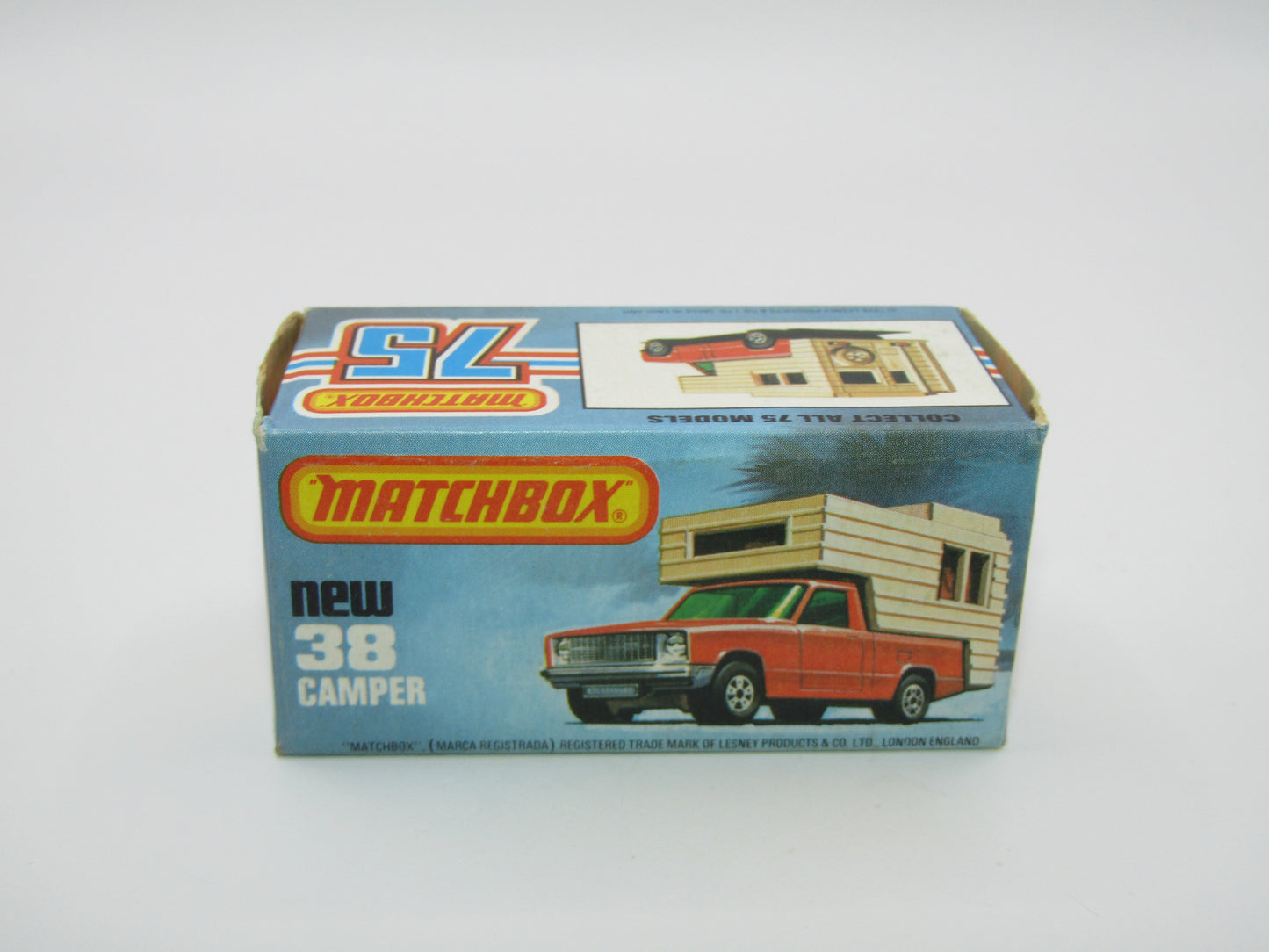 Matchbox Superfast 38D Camper Van VERY PALE GREEN Windows