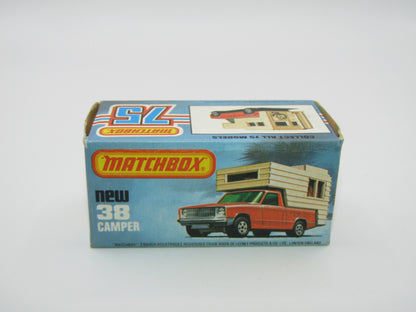 Matchbox Superfast 38D Camper Van VERY PALE GREEN Windows