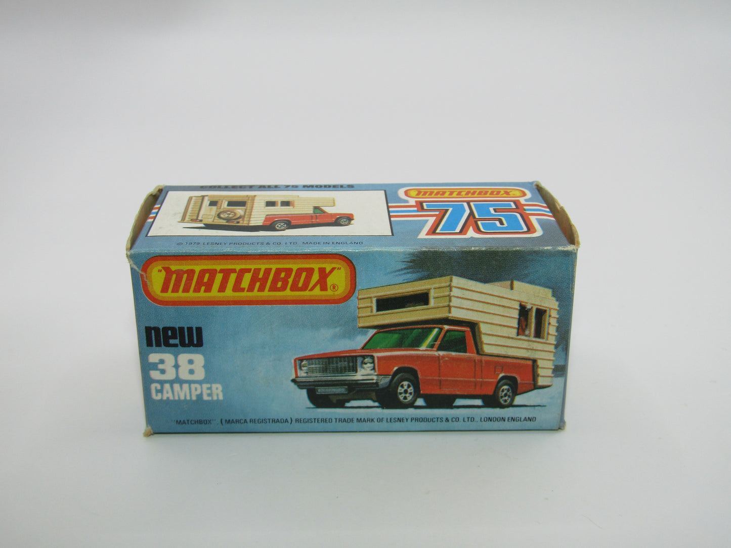 Matchbox Superfast 38D Camper Van VERY PALE GREEN Windows