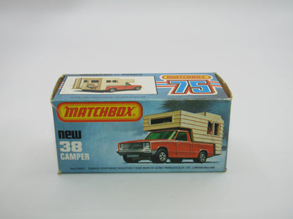 Matchbox Superfast 38D Camper Van VERY PALE GREEN Windows