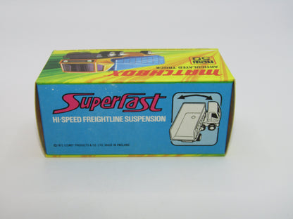 Matchbox Superfast 50B Articulated Truck RED & SILVER - RED WINDOWS