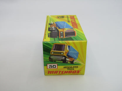 Matchbox Superfast 50B Articulated Truck RED & SILVER - RED WINDOWS