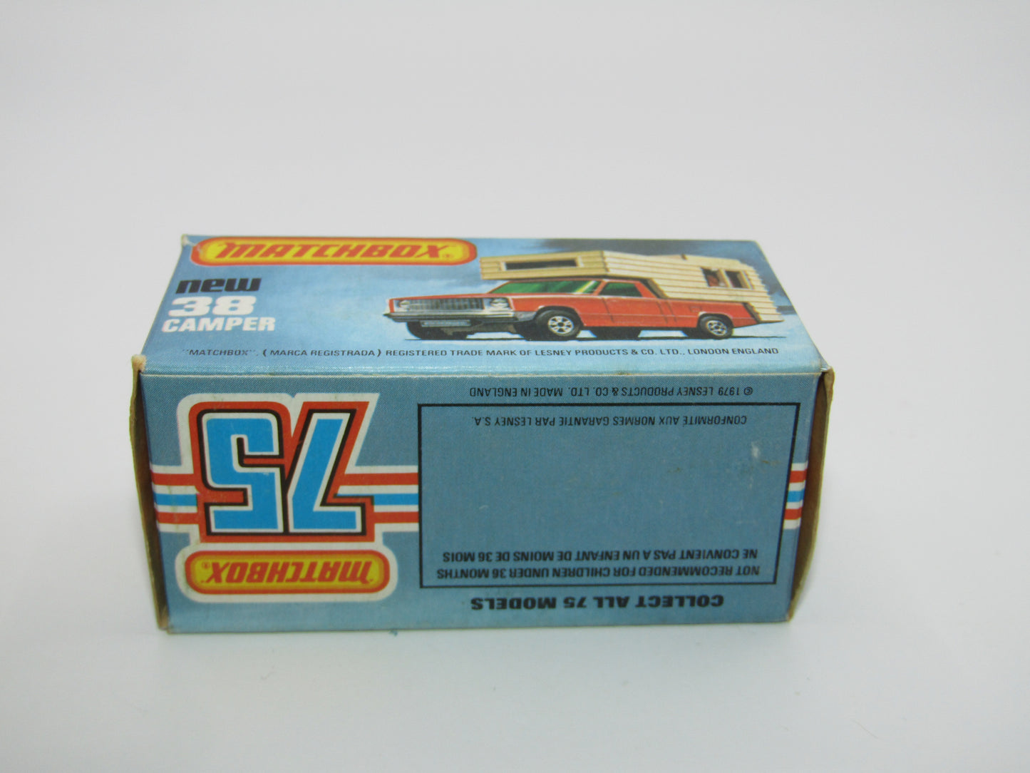 Matchbox Superfast 38D Camper Van VERY PALE GREEN Windows