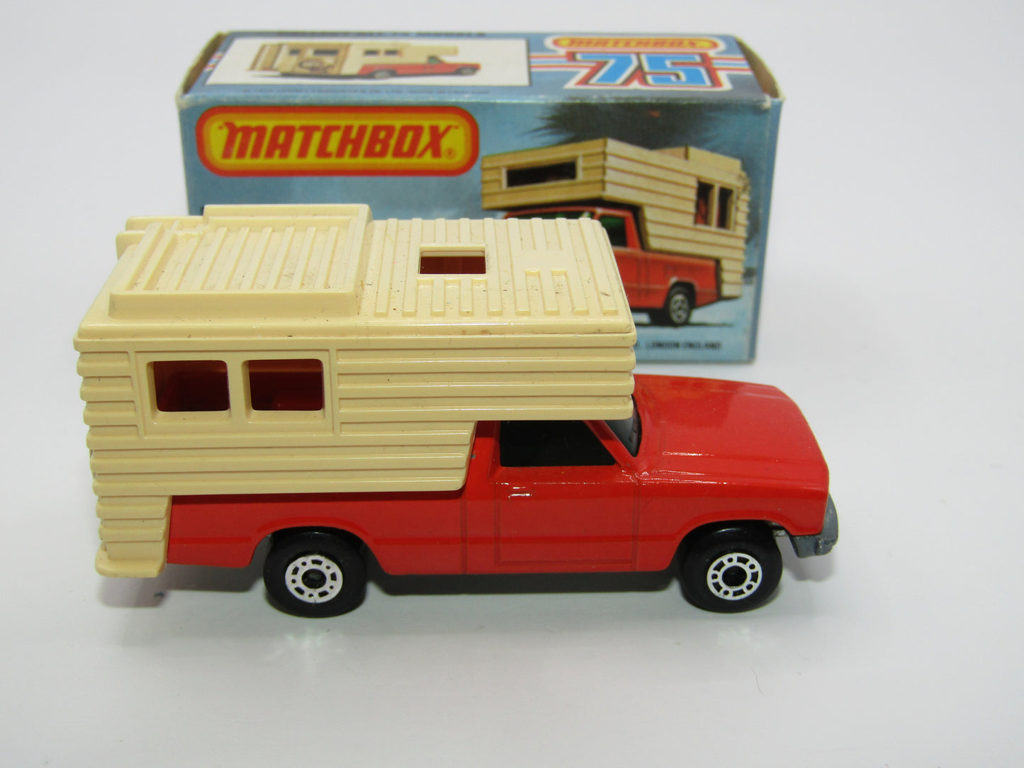 Matchbox Superfast 38D Camper Van DARK BLUE-GREEN Windows