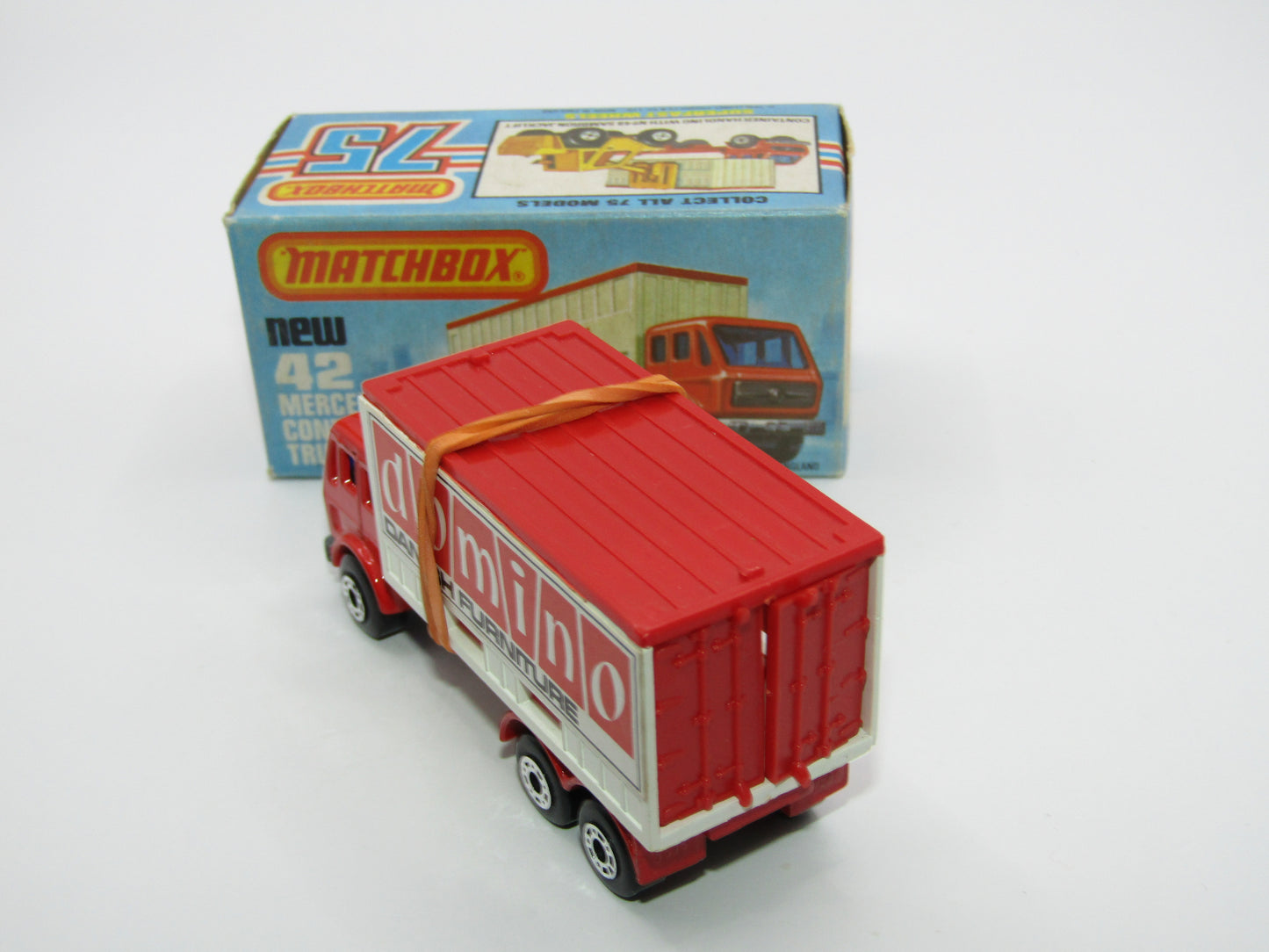 Matchbox Superfast No 42C Mercedes Container Truck DANISH Promotional