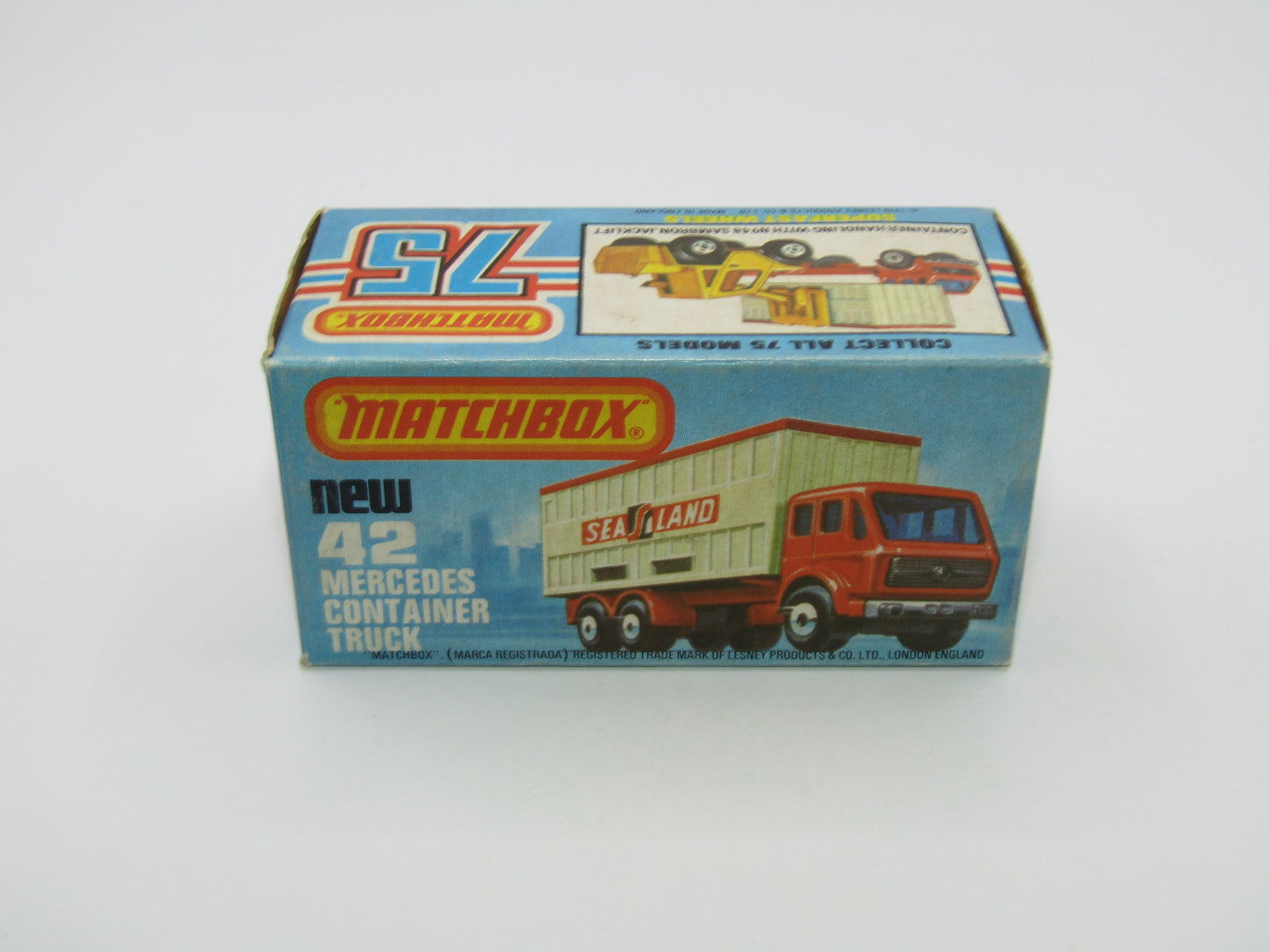 Matchbox Superfast No 42C Mercedes Container Truck DANISH Promotional