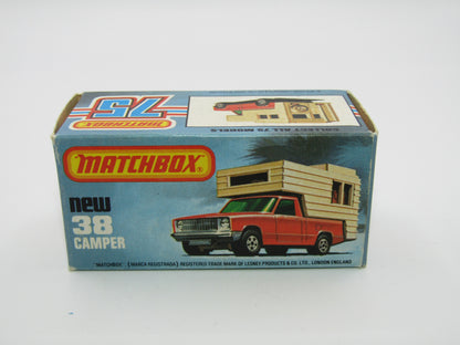 Matchbox Superfast 38D Camper Van DARK BLUE-GREEN Windows