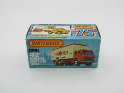 Matchbox Superfast No 42C Mercedes Container Truck DANISH Promotional