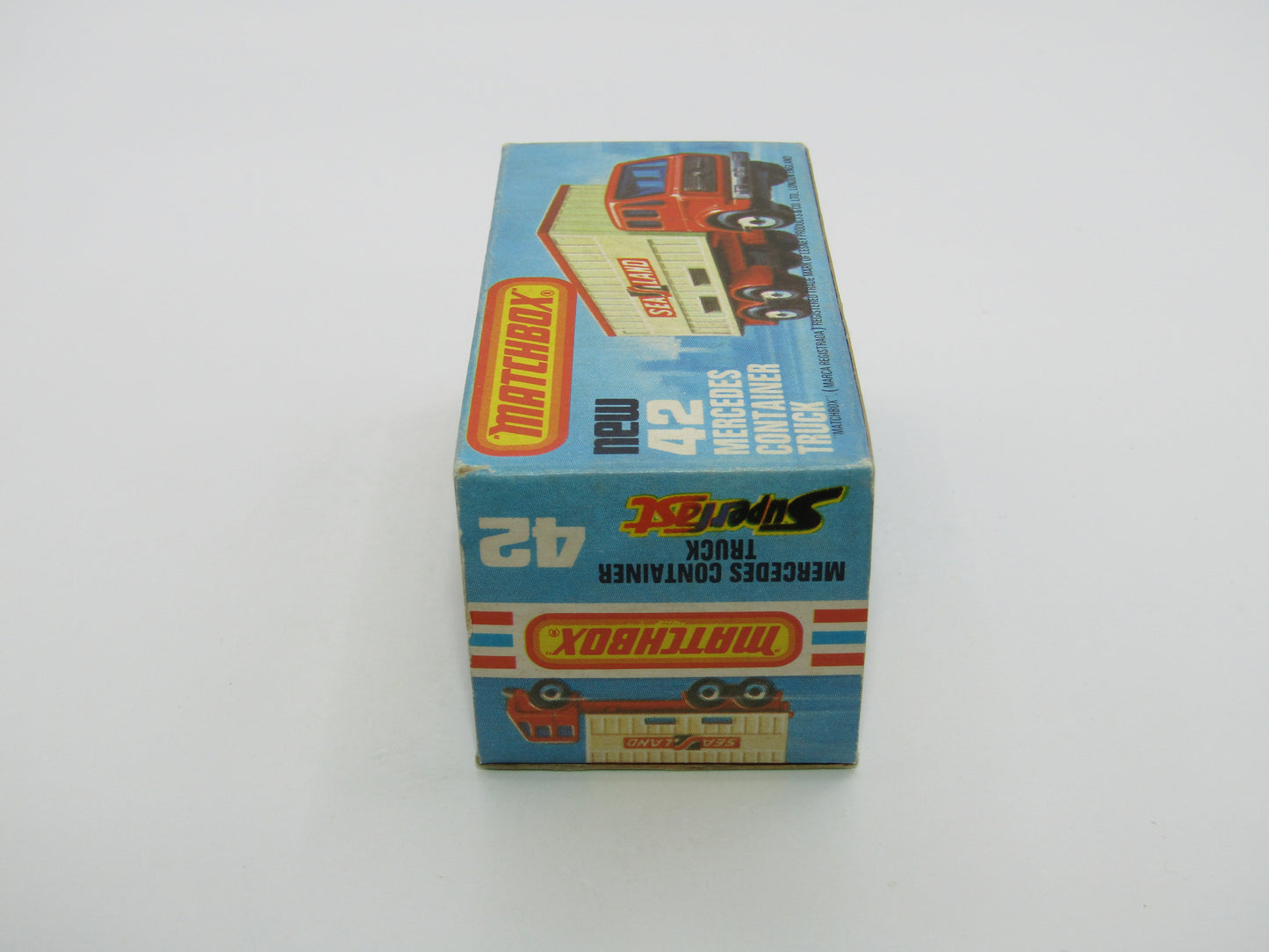 Matchbox Superfast No 42C Mercedes Container Truck DANISH Promotional