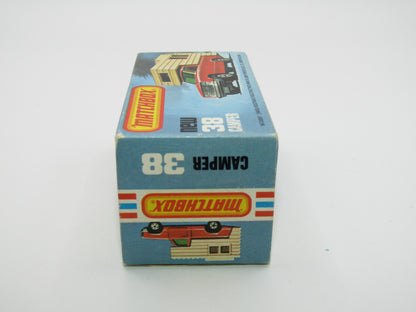 Matchbox Superfast 38D Camper Van DARK BLUE-GREEN Windows