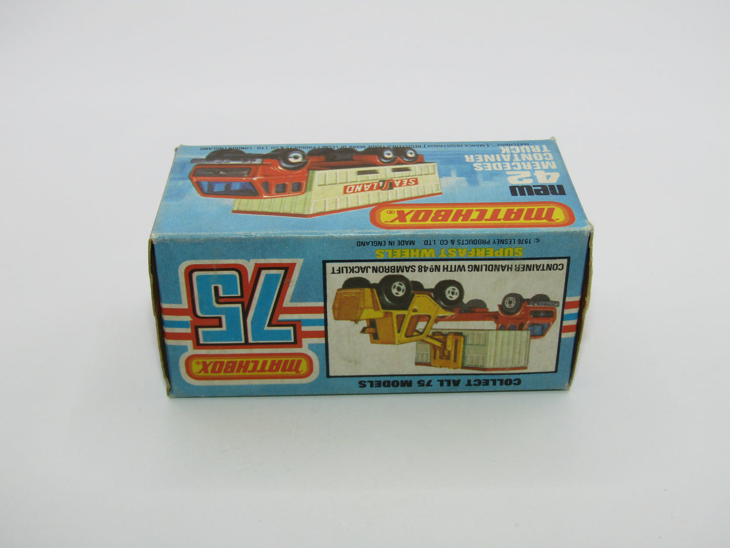 Matchbox Superfast No 42C Mercedes Container Truck DANISH Promotional