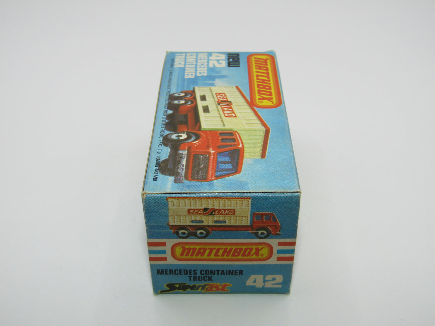 Matchbox Superfast No 42C Mercedes Container Truck DANISH Promotional