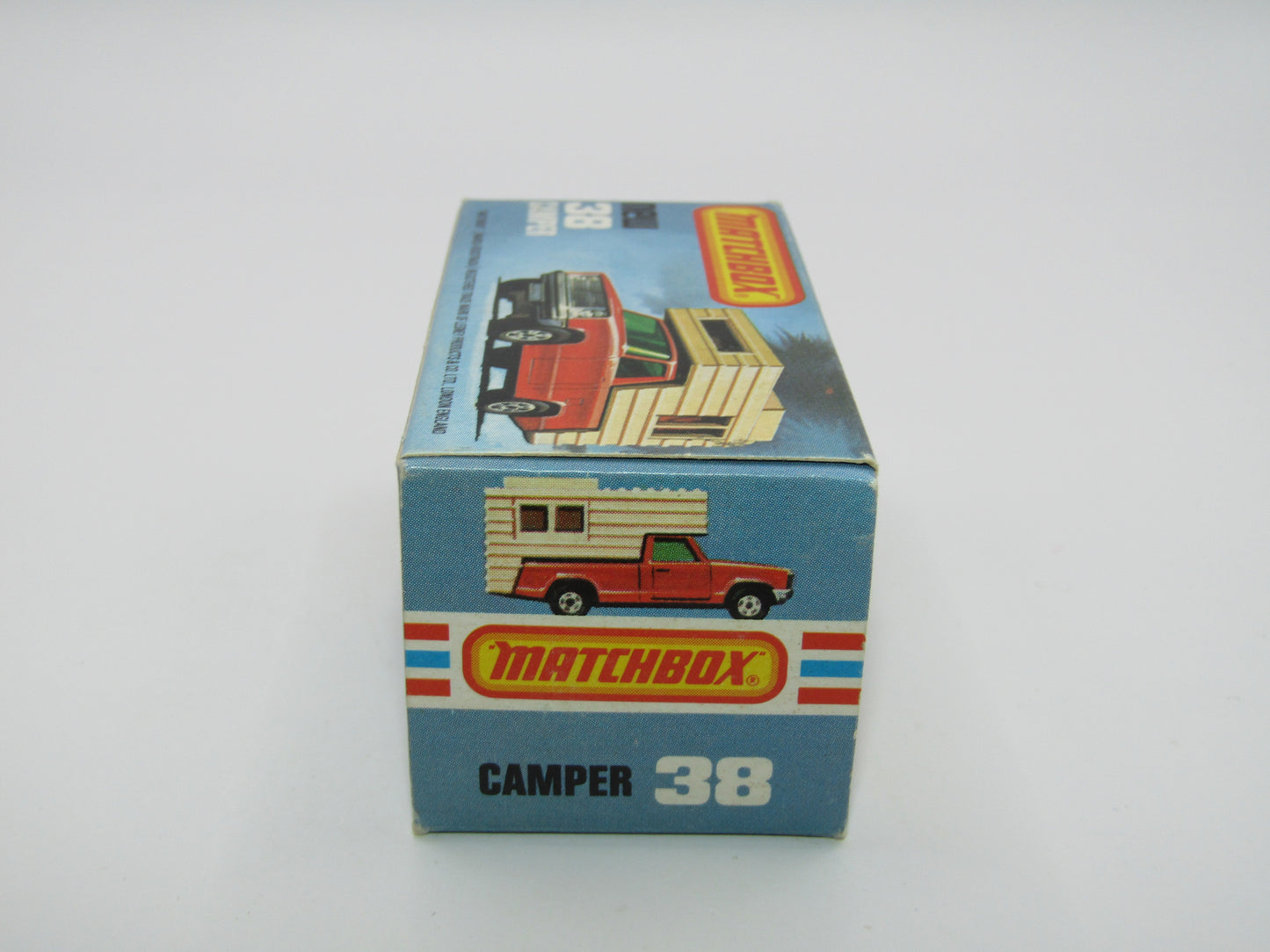 Matchbox Superfast 38D Camper Van DARK BLUE-GREEN Windows