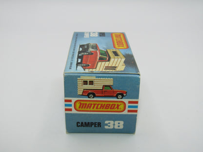 Matchbox Superfast 38D Camper Van DARK BLUE-GREEN Windows