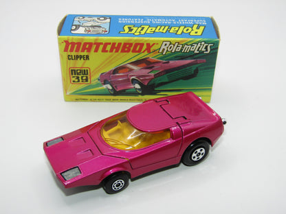 Matchbox Superfast 39A Clipper Magenta Purple UNPAINTED Base Chrome Exhausts