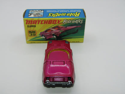 Matchbox Superfast 39A Clipper Magenta Purple UNPAINTED Base Chrome Exhausts