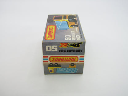 Matchbox Superfast 50B Articulated Truck RED &  BLUE, BLACK Axle Clip
