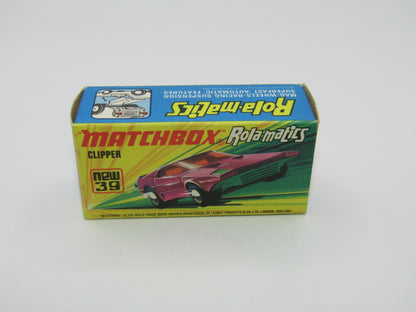 Matchbox Superfast 39A Clipper Magenta Purple UNPAINTED Base Chrome Exhausts