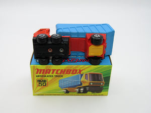 Matchbox Superfast 50B Articulated Truck RED &  BLUE, YELLOW Axle Clip