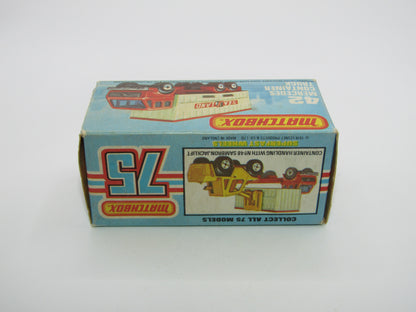 Matchbox Superfast No 42C Mercedes Truck MATCHBOX On BEIGE Container