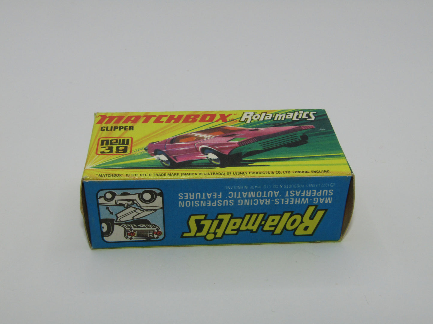 Matchbox Superfast 39A Clipper Magenta Purple UNPAINTED Base Chrome Exhausts