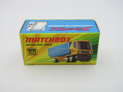 Matchbox Superfast 50B Articulated Truck RED &  BLUE, YELLOW Axle Clip