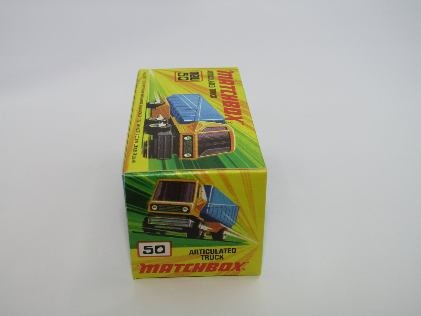 Matchbox Superfast 50B Articulated Truck RED &  BLUE, YELLOW Axle Clip