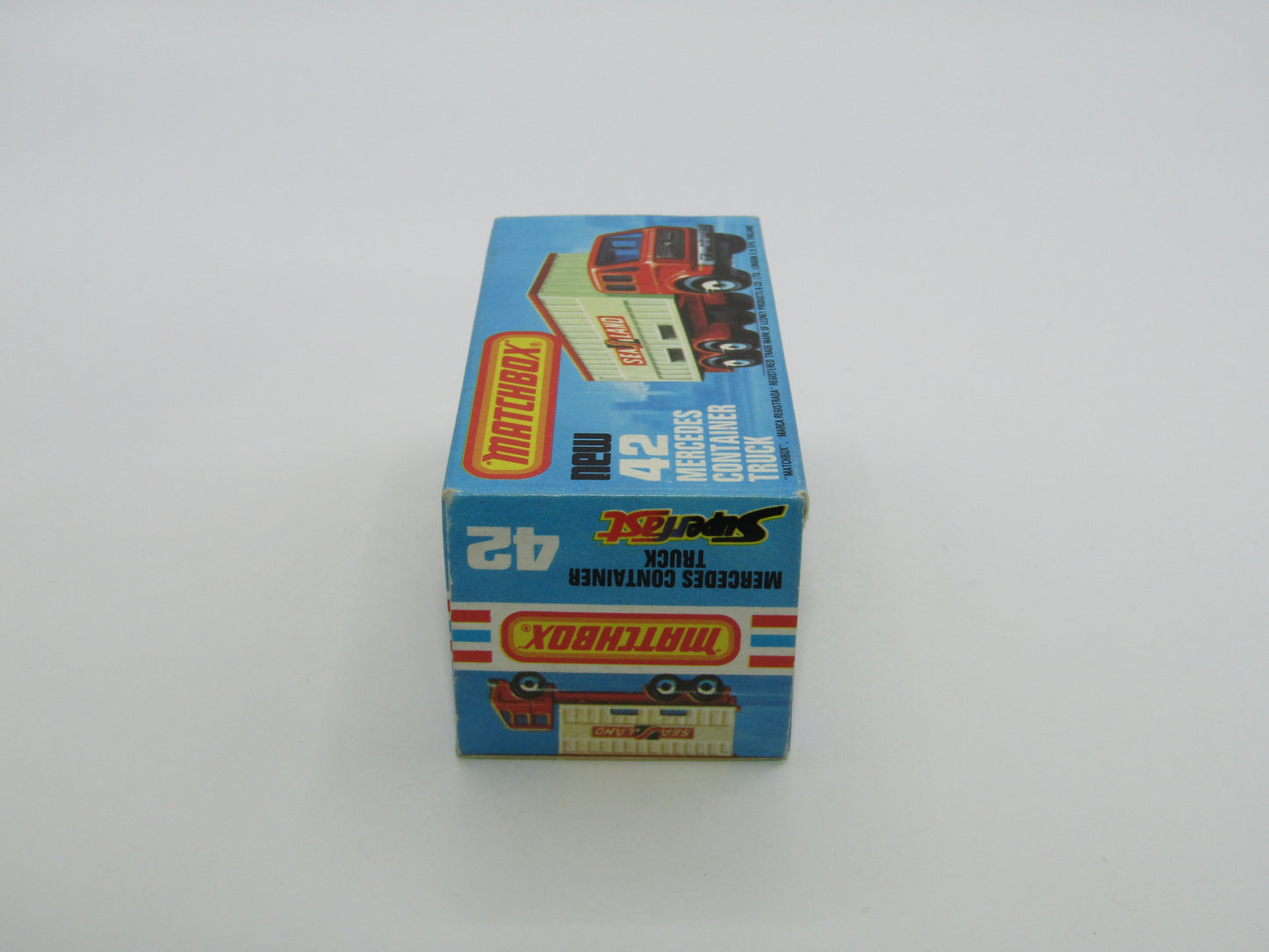 Matchbox Superfast No 42C Mercedes Container Truck CHOCOLATE Sealand