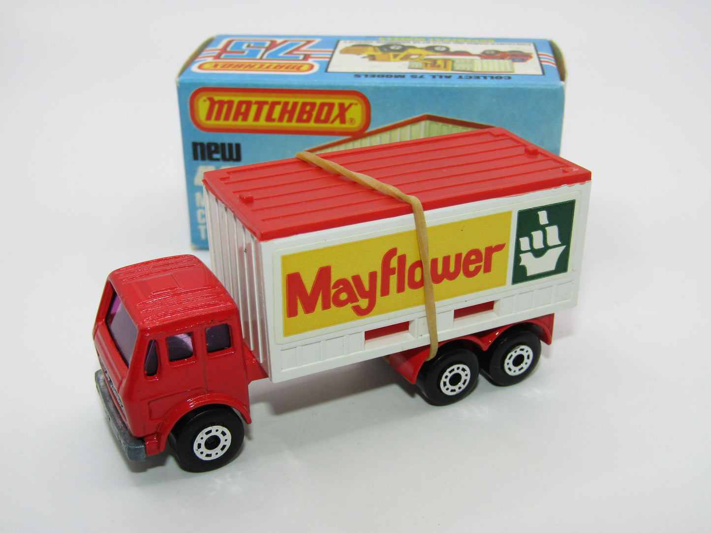 Matchbox Superfast No 42C Mercedes Truck Mayflower PURPLE Windows