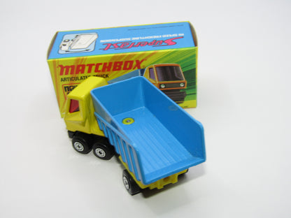 Matchbox Superfast 50B Articulated Truck LEMON YELLOW RED Windows