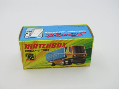 Matchbox Superfast 50B Articulated Truck LEMON YELLOW RED Windows